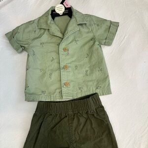 Carter's Green Kids Matching Set